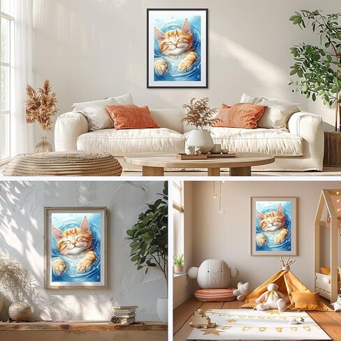Naimoer Flowers مجموعات فن الماس للبالغين ، فالسوتس سقوط السناجب الماس ، DIY 5D Full Drill Fall Art Attips Atties Diamond Art For Home Decor in Kuwait