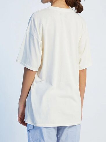 Oversized Graphic Tees for Women Y2k Short Sleeve Ocean/Shark Baggy Shirt Cute Crewneck Aesthetic Preppy Clothes in Saudi Arabia