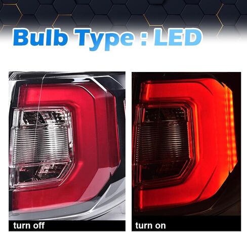 PIT66 LED Tail Lights Rear Light Lamp Assembly Compatible with Acadia SL 2013,2016/Acadia (submodel: Denali, SLE, SLT) 2013-2016/Acadia Limited Base 2017/GMC Left Driver Side 84051375-PFM in Saudi Arabia