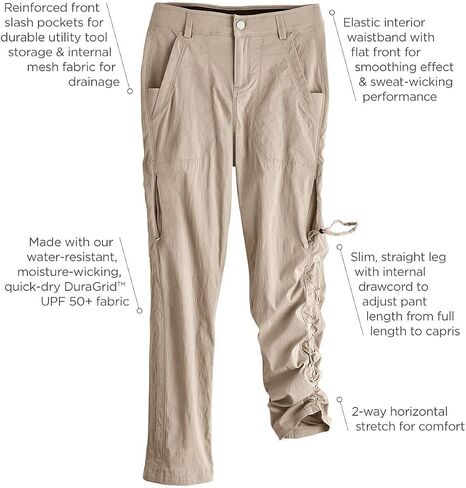 Coolibar Upf 50+ نساء Caleta Fishing Pant - Sun Protction in Saudi Arabia