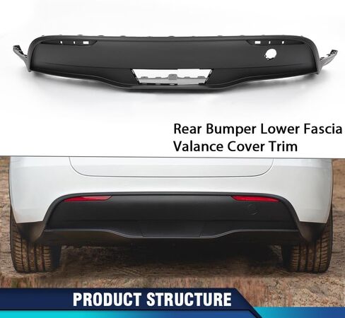 PIT66 المصد الخلفي Lower Lower Fascia Cover Trim متوافق مع Tesla Model Y 2020-2022 1494006-00-A ، 149400600A ، 1494006 00 in Saudi Arabia