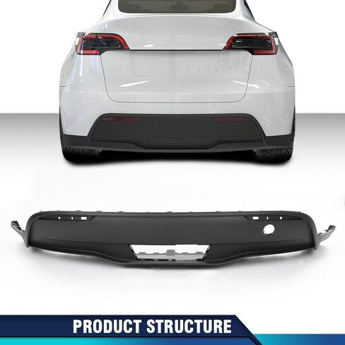 PIT66 المصد الخلفي Lower Lower Fascia Cover Trim متوافق مع Tesla Model Y 2020-2022 1494006-00-A ، 149400600A ، 1494006 00 in Saudi Arabia