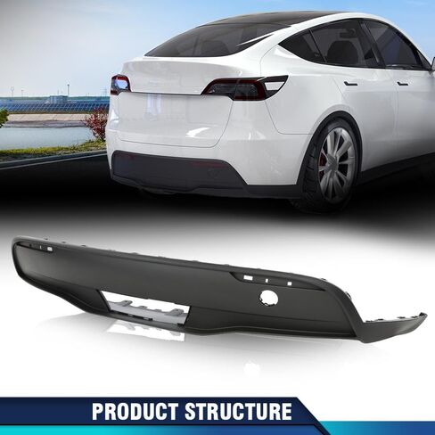PIT66 المصد الخلفي Lower Lower Fascia Cover Trim متوافق مع Tesla Model Y 2020-2022 1494006-00-A ، 149400600A ، 1494006 00 in Saudi Arabia