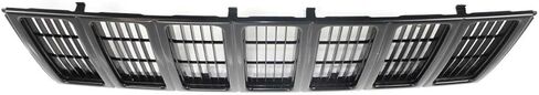 DAT AUTO PARTS Front Grille Grill Assembly Insert Panel Replacement For 1997-2001 Jeep Cherokee Midsize SE/Sport Model Black Prime Finish Textured Plastic CH1200208 55055150 in Saudi Arabia