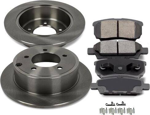 Scitoo الخلفية 10.31 "منصات الفرامل وأدوات الدوارات تتناسب مع Chrysler 200 / Sebring ، ل Dodge Avenger / Caliber ، لجيب Compass 2007-2017 ، لجيب باتريوت 2007-2017 ، ل Mitsubishi Lancer 2008-2016 in Saudi Arabia