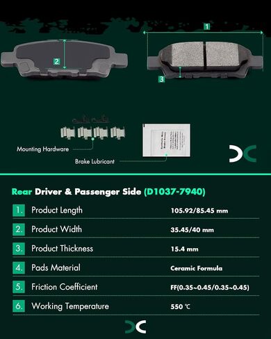 Scitoo الخلفية 10.31 "منصات الفرامل وأدوات الدوارات تتناسب مع Chrysler 200 / Sebring ، ل Dodge Avenger / Caliber ، لجيب Compass 2007-2017 ، لجيب باتريوت 2007-2017 ، ل Mitsubishi Lancer 2008-2016 in Saudi Arabia