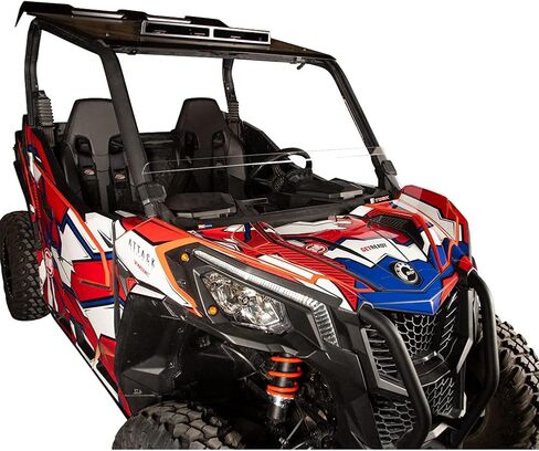 Tusk Removable Half Windshield Clear Compatible with Can-Am Maverick Trail 1000 2018-2025/Sport/Sport Max 1000 2019-2025/Commander/Max 1000 2022-2025 in Saudi Arabia