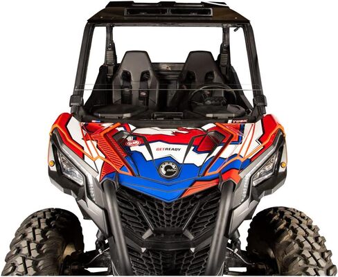 Tusk Removable Half Windshield Clear Compatible with Can-Am Maverick Trail 1000 2018-2025/Sport/Sport Max 1000 2019-2025/Commander/Max 1000 2022-2025 in Saudi Arabia