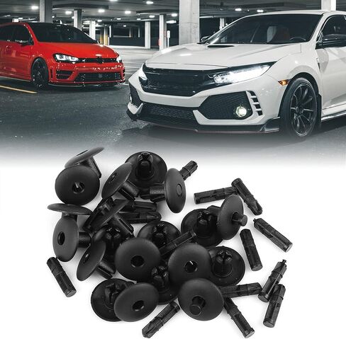 uxcell 20pcs Plastic Rivet Fender Bumper Fastener Clips Push-Type Retainer Fit for Audi 4D0-807-300 in Saudi Arabia