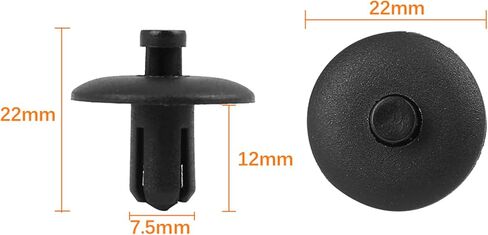 uxcell 20pcs Plastic Rivet Fender Bumper Fastener Clips Push-Type Retainer Fit for Audi 4D0-807-300 in Saudi Arabia