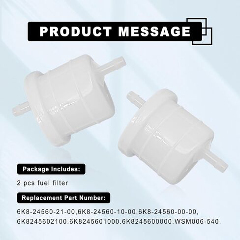 2PCS Replacement Fuel Filter Assembly 6K8-24560-21-00, Compatible with Yamaha FX700 WR500 WR650 WB700 WB760 WJ500 GP1200 GP760 GP800 SJ700 SJ650 XL760 XL1200 Wave Venture 1100 700 in Saudi Arabia