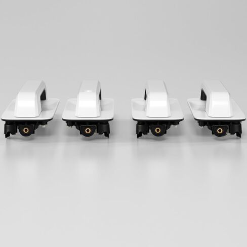 Bruce & Shark 4PCS مقبض الباب الخارجي من أجل Ford Super Duty F250 / F350 بيك آب شاحنة 2017-2020 (2017 2018 2019 2020) ، المقابض الخلفية الأمامية واليسر اليسرى خارج الباب. in Saudi Arabia