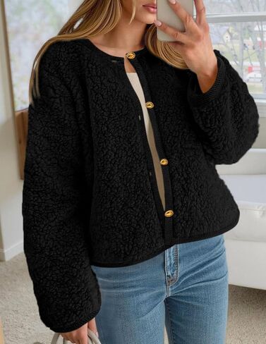 Prettygarden للسيدات 2025 Winter Faux Fur Fur Coats Fuzzy Fleece Brocts Bructs Braged Bursons Darm Darm Natgu in Kuwait
