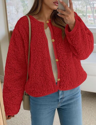 Prettygarden للسيدات 2025 Winter Faux Fur Fur Coats Fuzzy Fleece Brocts Bructs Braged Bursons Darm Darm Natgu in Kuwait