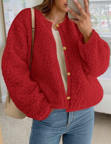 Prettygarden للسيدات 2025 Winter Faux Fur Fur Coats Fuzzy Fleece Brocts Bructs Braged Bursons Darm Darm Natgu in Kuwait