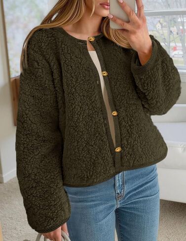 Prettygarden للسيدات 2025 Winter Faux Fur Fur Coats Fuzzy Fleece Brocts Bructs Braged Bursons Darm Darm Natgu in Saudi Arabia