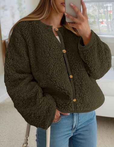 Prettygarden للسيدات 2025 Winter Faux Fur Fur Coats Fuzzy Fleece Brocts Bructs Braged Bursons Darm Darm Natgu in Saudi Arabia