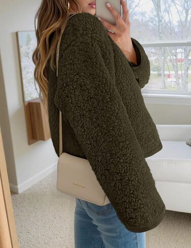 Prettygarden للسيدات 2025 Winter Faux Fur Fur Coats Fuzzy Fleece Brocts Bructs Braged Bursons Darm Darm Natgu in Saudi Arabia