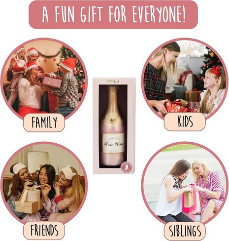 Rose or Sparkling Wine Socks in a Bottle - Funny Sock for Men and Women. Gift for Wine Lovers. Stocking Stuffers in Kuwait