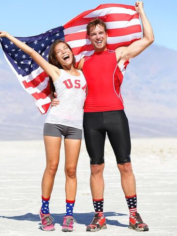 2 Pairs American USA Flag Socks Proud to Be An American Socks Funny Crew for 4th of July Gift Men Women in Saudi Arabia