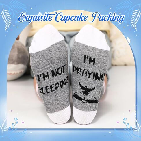 Foaincore 12 Pairs Christian Cupcake Socks Bulk for Women Men Pastors Funny Bible Jesus Sock Christmas Father Birthday Gifts in Saudi Arabia