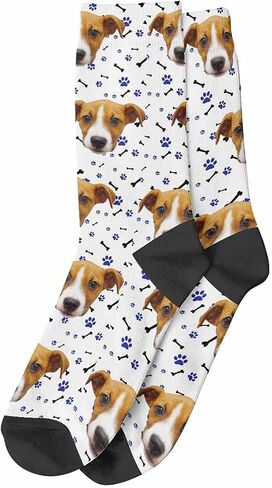 InterestPrint Custom Faces Print Sublimated Crew Socks Galaxy Funny Photo Socks Birthday Gifts in Saudi Arabia