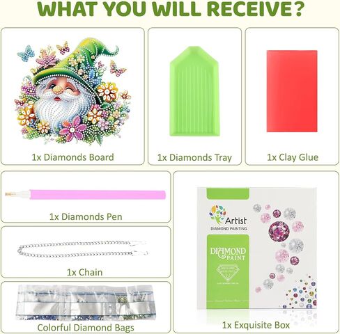 MEIYUDA Diamond Painting Kits, DIY Diamond Art Window Hanging Ornament for Adults, Butterfly and Flowers Special Shape Rhinestone Pendant, Crystal Gem Art Craft for Home Garden Wall Decor and Presents in Saudi Arabia