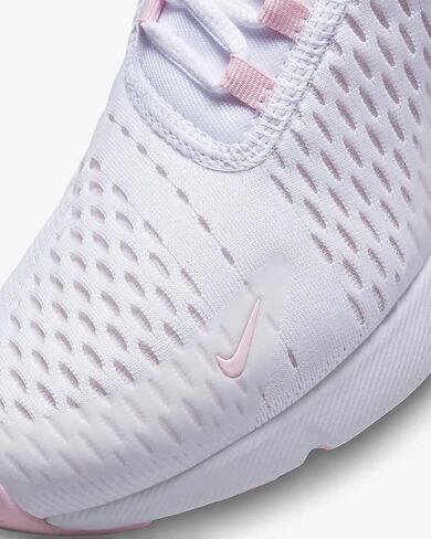 Nike Womens Air Max 270 Sneakers, White/White/Black/Green Shock, Size 5.5 in Saudi Arabia