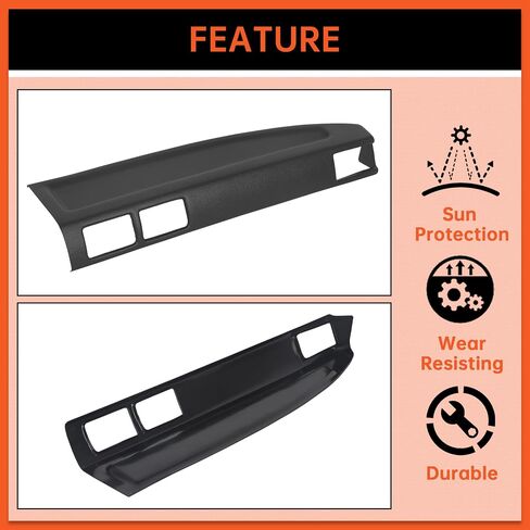 غطاء لوحة داش Ecotric متوافق مع 1984-1986 Toyota 4 Runner Pickup Dash Cap Dashboard - جانب الركاب الأيمن in Saudi Arabia