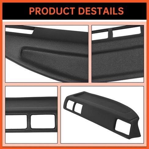 غطاء لوحة داش Ecotric متوافق مع 1984-1986 Toyota 4 Runner Pickup Dash Cap Dashboard - جانب الركاب الأيمن in Saudi Arabia