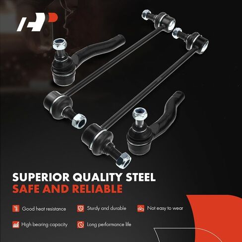 A-Premium Set of 8, Front Sway Bar Link, Lower Ball Joint, Inner Outer Tie Rod End, Compatible with Toyota Corolla 2003 2004 2005 2006 2007 2008 in Saudi Arabia