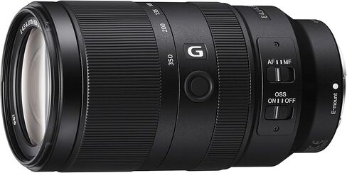 حزمة عدسة Sony Alpha 70-350mm F4.5-6.3 G OSS Super-Telephoto APS-C (أسود) مع منفاخ ملحقات متقدمة بكسل ومجموعة تنظيف | (SEL70350G) in Kuwait
