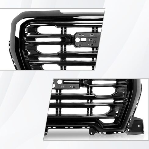لعام 2019 2020 2021 GMC Sierra 1500 AT4 Denali Front Grille Grille Grill Pumper Gloss Assembly Black in Kuwait