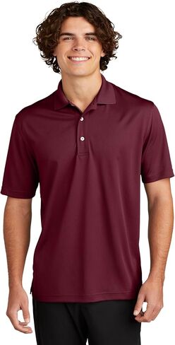 Sport-Tek Dri-Mesh Polo. K469 Maroon in Saudi Arabia