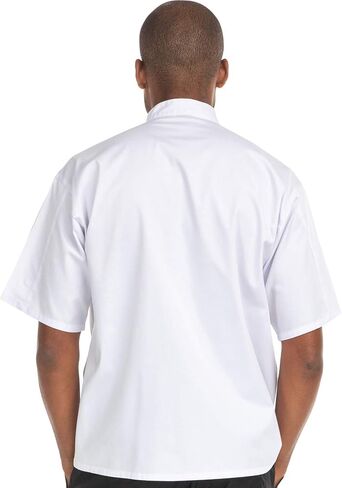 Hey Chef Unisex Arlene Top - Short Sleeves Classic 10 Button Chef Coat in Kuwait