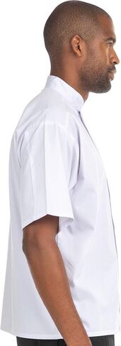 Hey Chef Unisex Arlene Top - Short Sleeves Classic 10 Button Chef Coat in Kuwait
