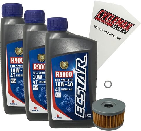 Full Synthetic Oil Change Kit compatible with 1996-2022 Suzuki DR-650 in Saudi Arabia