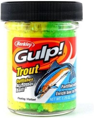 Berkley Gulp! Trout Dough Fishing Bait, Chunky Chartreuse in Saudi Arabia