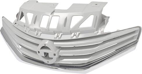 HECASA Grille Compatible with 2014-2017 Nissan Versa Note Replacement for 623103VY0A NI1200257 Front Bumper Upper Grill Plastic(ABS) Chrome Black+Silvery in Saudi Arabia