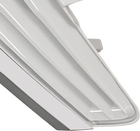 HECASA Grille Compatible with 2014-2017 Nissan Versa Note Replacement for 623103VY0A NI1200257 Front Bumper Upper Grill Plastic(ABS) Chrome Black+Silvery in Saudi Arabia