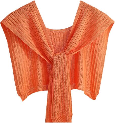 Women's Sweater Shawl Wraps Ice Silk Shoulder Tie Top Lightweight Shoulder Cape Accessories Knotted Shawls 2025 in Saudi Arabia
