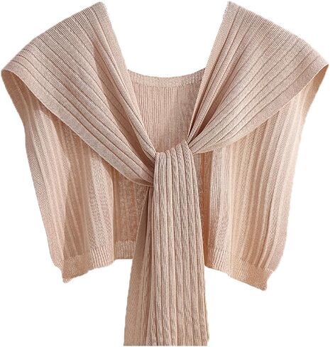 Women's Sweater Shawl Wraps Ice Silk Shoulder Tie Top Lightweight Shoulder Cape Accessories Knotted Shawls 2025 in Saudi Arabia
