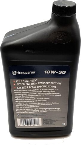Husqvarna SAE 10W-30 Full Synthetic 4-Stroke Engine Oil Quart 593153501 in Saudi Arabia