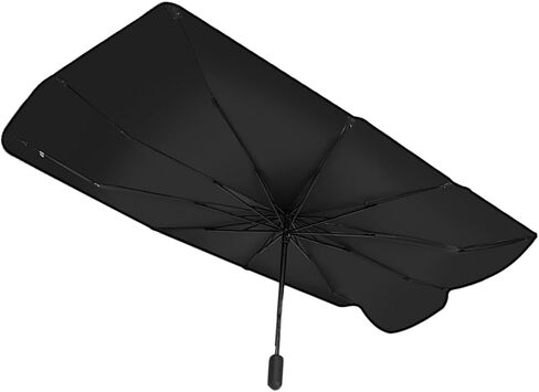 Auto Front Windshield Sun Shade Umbrella, Windshield Sun Shade Umbrella for Car Vinyl Coating, Foldable Car Umbrella Sunshade with UV Block Protection (NO Opening Design) in Saudi Arabia