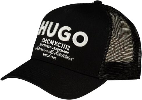 HUGO Men Trucker hat, Black, One Size in Saudi Arabia