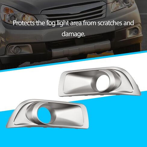 Front Driving Fog Light Bezel Cover Compatible with Subaru Outback 2010-2012 Replaces 57731AJ43A 57731AJ42A, 1 Pair in Saudi Arabia
