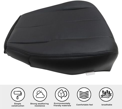 SecosAutoparts Driver Side Bottom & Top Replacement Seat Covers Black Perforated Leather Compatible with Subaru Outback 2010 2011 2012 2013 2014 in Saudi Arabia