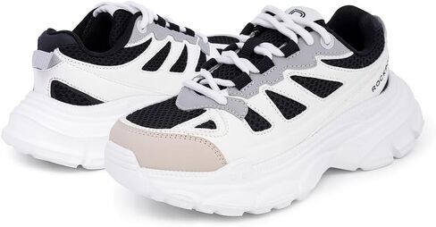 Rockport Kids Boys Sneakers - Durable, Breathable Mesh Design with Cushioned Sole for Comfort - Athletic Shoes for Walking, Running, and School Lace-Up/Bungee (Big Kids & Little Kids) in Saudi Arabia