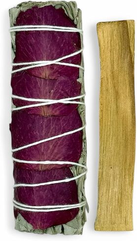 Organic California White Sage (Salvia Apiana) & Palo Santo Stick (Holy Wood) Smudge Bundle (3, White Sage+Lavender Bundle & Palo Santo Stick) in Saudi Arabia