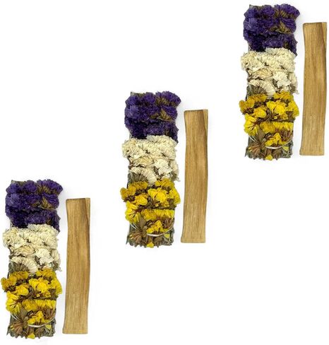 عضوية كاليفورنيا الحكيم الأبيض (سالفيا أبيانا) و Palo Santo Stick (الخشب المقدس) تلطيخ الحزمة (3 ، الحكيم الأبيض+حزمة اللافندر و Palo Santo Stick) in Kuwait